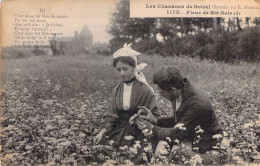 FOLKLORE - Les Chansons De Botrel - Fleur De Blé Noir - Carte Postale Ancienne - Muziek