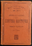 Introduzione Economia Matematica - Manuale Hoepli - 1899 - Manuales Para Coleccionistas