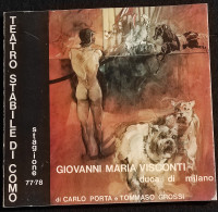 Teatro Stabile Como - Stagione 1977/78 - Giovanni Maria Visconti - 1977 - Cinema & Music