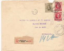 ENVELOPPE  1930  RECOMMANDE  BRUXELLES - BRUXELLES       ZIE SCANS - 1929-1941 Groot Montenez