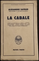 La Cabale - A. Safran - Ed. Payot - 1960 - Godsdienst