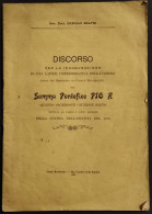 Discorso Pio X Per Inaugurazione Di Una Lapide Commemorativa - 1905 - Religión