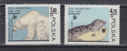 Poland 1978 Zoo Warsaw Icebear & Seal 2v ** Mnh ('58574) - Fauna ártica