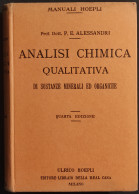 Analisi Chimica Qualitativa Di Sostanze Minerali Ed Organiche - Hoepli - 1923 - Matemáticas Y Física