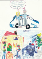 Police Belge - 4 Cartes Postales Noêl 2007 - 4 Postkaarten Kerstmis 2007 - Police