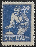 LITHUANIA..1921..Michel # 89A..MLH. - Lithuania