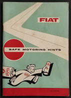 FIAT Safe Motoring Hints - 10^ Ed. 1962 - Motoren