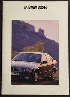 La BMW 325td - 1991 - Brochure - Motori