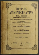 Rivista Amministrativa Del Regno 1902 - Giornale Ufficiale - Sociedad, Política, Economía