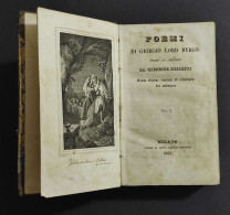 Poemi Di Giorgio Lord Byron - G. Nicolini - Ed. Bonfanti - 1837 - 2 Vol In 1 - Libri Antichi