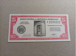 Billete De Republica Dominicana De 25 Céntimos, Serie A, Año 1962, UNC - Dominikanische Rep.