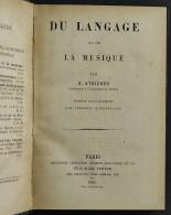 Du Langage Et De La Musique - S. Stricker - Ed. Felix Alcan - 1885 - Libros Antiguos Y De Colección