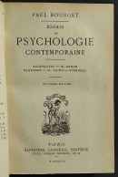 Essais De Psychologie Contemporaine - P. Bourget - Ed. Lemerre - 1892 - Alte Bücher