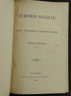 Euhemeri Reliquiae - G. Nemethy - 1889 - Livres Anciens