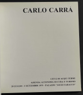 Carlo Carrà - 1979 - Palazzo Liceo Saracco Mostra - Arte, Antigüedades