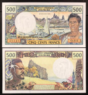 Tahiti 500 Francs ND 1985 Pick#25 D PAPEETE UNC Lotto.4440 - Papeete (Polynésie Française 1914-1985)