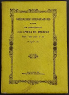 Osservazioni Meteorologiche In Alessandria Alla Specola Del Seminario - 1860 - Alte Bücher