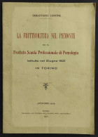 La Frutticoltura Nel Piemonte - Scuola Di Pomologia - S. Lissone - 1924 - Gardening