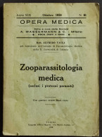 Zooparassitologia Medica - A. Vacca - Ed. Minerva - 1928 - Medicina, Psicología