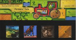 GB GREAT BRITAIN 1999 MILLENNIUM FARMER'S TALE PRESENTATION PACK No 302 + ALL INSERTS HORSES TRACTOR AGRICULTURE FOOD - Agriculture