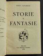 Storie E Fantasie - N. Savarese - Ed. Ceschina - 1932 - Other & Unclassified