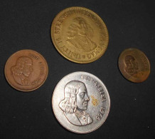 Lot De 2 X 1 Cent (1966 Et 1967) + 50 Cents 1966 + 1 Cent Laiton 1961 Afrique Du Sud Unity Is Strength South Africa - Afrique Du Sud