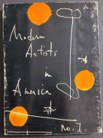 Modern Artists In America N.1 - First Series - Ed. Wittenborn Shultz - Arts, Antiquity