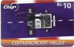 Bolivia - Entel (Chip) - Comunicacion Veloz, Gem5 Red, 2002, 10Bs, Used - Bolivie
