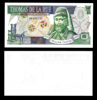 Test Note Th. De La Rue With W. Caxton, UNC, Paper W/ Serial-# - Otros & Sin Clasificación