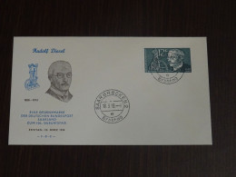 Saar 1958 Rudolf Diesel FDC VF - FDC