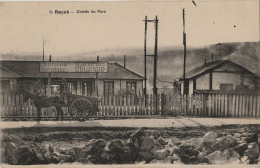 CPA-LIBAN-RAYAK  Entrée Du Parc -Magasin Général Couraud +attelage Rail Du Chemin De Fer-Circulée- 22-10-1928 - Liban