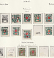 SUIZA 1910/21 - YV 4A -5A - 43/48 - 50/51 - Steuermarken