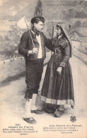 FOLKLORE - TYPES DES PYRENEES - Départ Du Fiancé Adieu Pars Mon Cher Fiancé Ton Amie T'aimera . - Carte Postale Ancienne - Andere & Zonder Classificatie