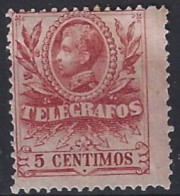 España Telégrafos  39 * Charnela. 1905 - Telegramas