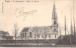 Belgique - Puers - St Pieterskerk - Eglise St Pierre - Edit. Baeté D'hooghen - Clocher - Carte Postale Ancienne - Mechelen