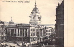 ANGLETERRE - London - Central Criminal Court - Carte Postale Ancienne - Otros & Sin Clasificación