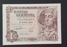 SC / UNC España Billete 1 PESETAS 1948 Serie D - 1-2 Pesetas