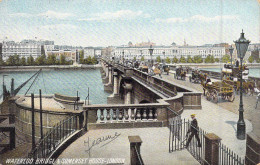 ANGLETERRE - Waterloo Bridge & Somerset House-London - Carte Postale Ancienne - Autres & Non Classés