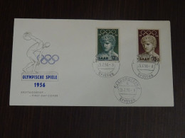 Saar 1956 Melbourne Olympic Games FDC VF - FDC