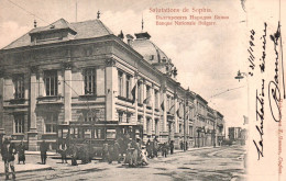 Sofia - Salutations Souvenir De Sophia - Banque Nationale Bulgare - Tram Tramway - Bulgarie Bulgaria - Bulgarie