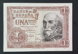 SC / UNC España Billete 1 PESETAS 1953 Serie P - 1-2 Peseten