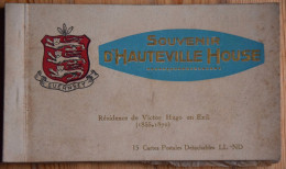 Guernsey - Souvenir D'Hauteville House - Résidence De Victor Hugo - Carnet Complet De 15 CPA - Guernsey