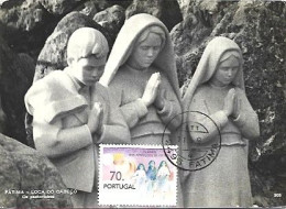 Portugal & Maximum Card, Fatima, Loca Do Cabeço, Little Shepherds, Fatima A Coimbra 1992 (45354) - Monumenti