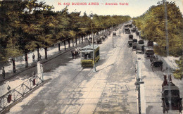 ARGENTINE - Buenos Aires - Avenida Vertiz - Tramway - Carrosse - Carte Postale Ancienne - Argentinien