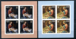 2010 VATICANO SET MNH ** BLOCCHI DI 4, Natale Christmas - Nuevos