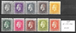 New Zealand 1915 - Michel 137-146,MH(mint Hinged) - Nuevos