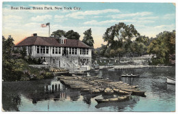 Boat House Bronx Park New York City - C1925 - The American Art Pub Co - Parchi & Giardini