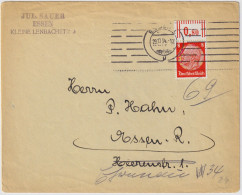 ALLEMAGNE / GERMANY - 1940 Mi.517 Used On Local Cover From " ESSEN 1 " - Covers & Documents