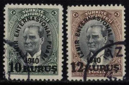 Türkiye 1940 Mi 1084 &1085 Izmir International Fair - Used Stamps