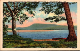 New York Adirondacks Speculator Mountain And Lake Pleasant 1947 Curteich - Adirondack